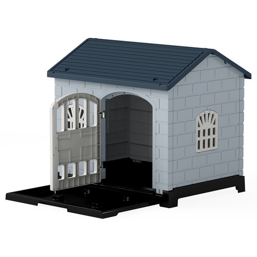 Collapsible plastic dog house - dog,