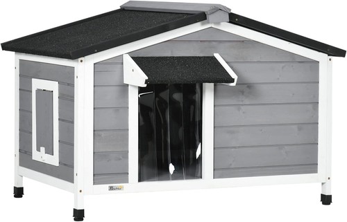 Wooden dog kennel - dog, outdoor