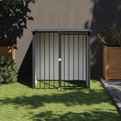 Dog house black galvanised - house,