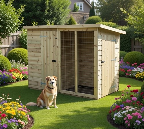 Dog kennel and run 8x4 - dog,