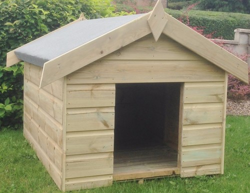 Wooden dog kennel - dog,