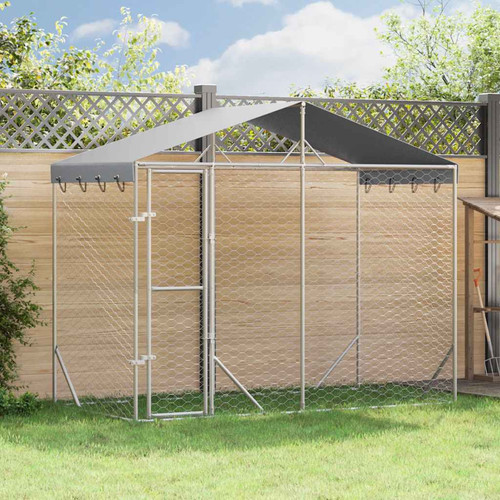 Outdoor dog kennel silver - outdoor,