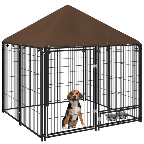 Outdoor dog house kennel with - kennel,
