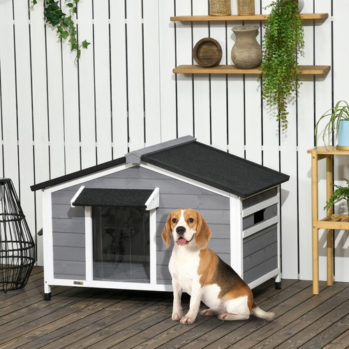 Pawhut wooden dog kennel - pawhut,