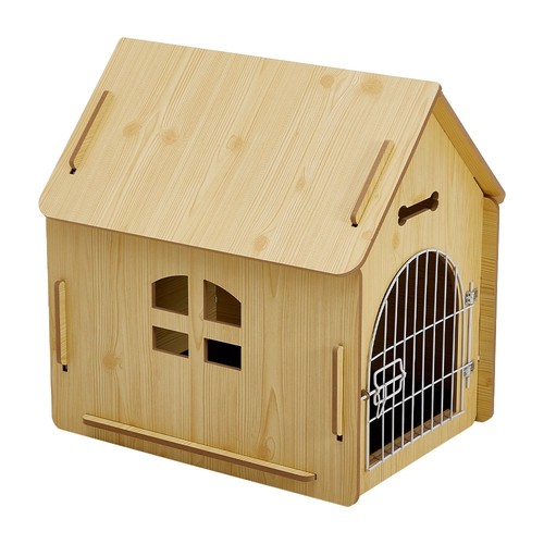 Wooden dog house indoor - dog,