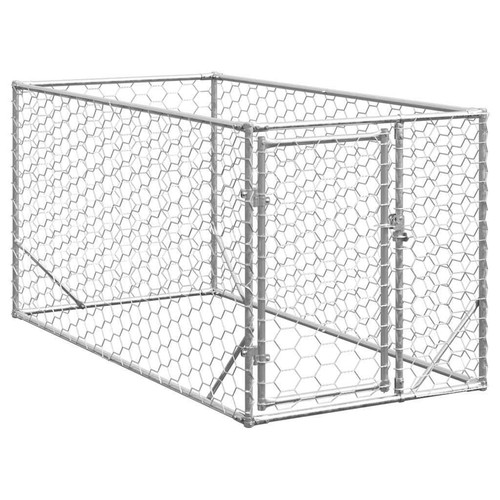 Outdoor dog kennel with door - outdoor,
