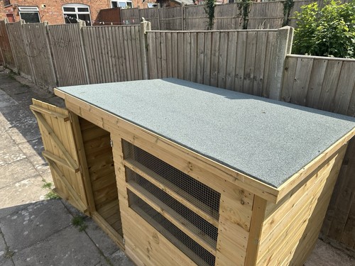 Wooden outdoor kennel - wooden, kennel,