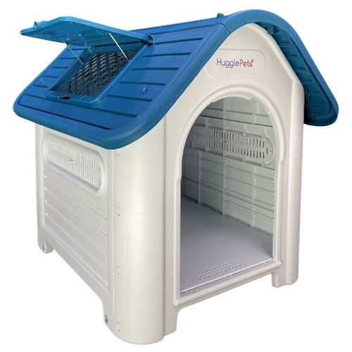 Hugglepets plastic dog kennel - plastic,