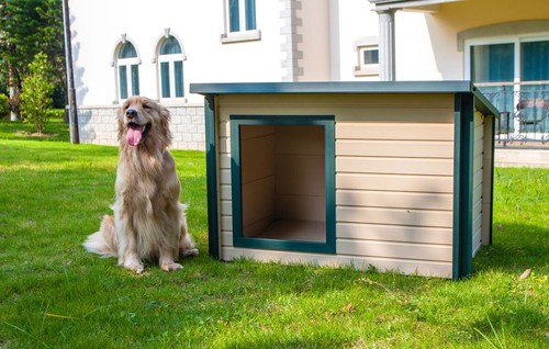 Plastic dog kennel cabin twin - kennel,,